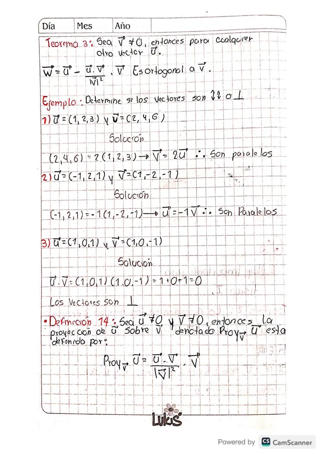 Case 18.
Día 30 Mes 10 Año 23 fisica I
Definition 5: (Vectores coordinados unitarios) son
3 Vectores de magnited 7 que llevon 10 dirección d