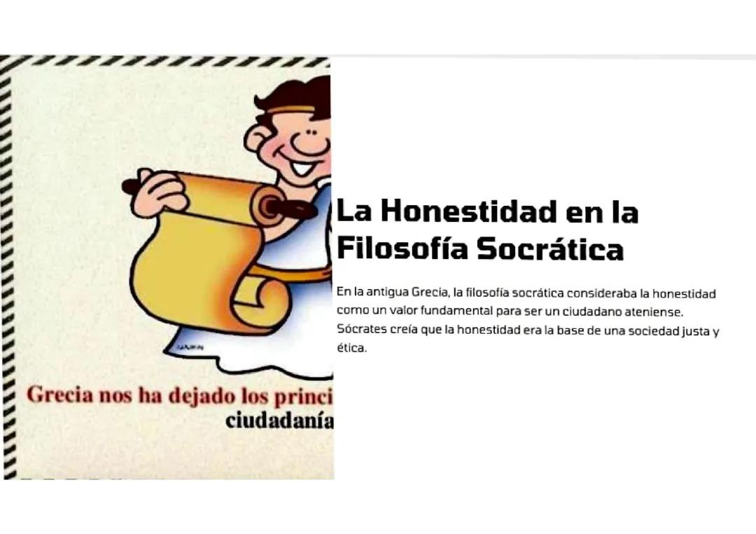 La honestidad en la filosofía socratica 