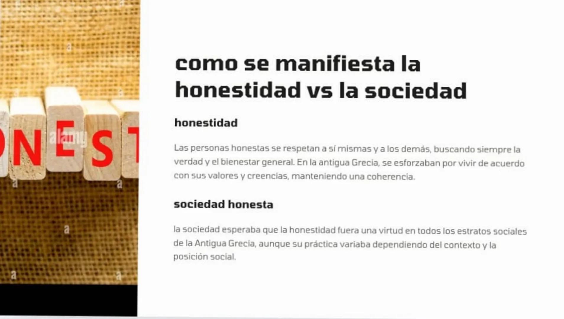 Grecia nos ha dejado los princi
ciudadanía
La Honestidad en la
Filosofía Socrática
En la antigua Grecia, la filosofía socrática consideraba 