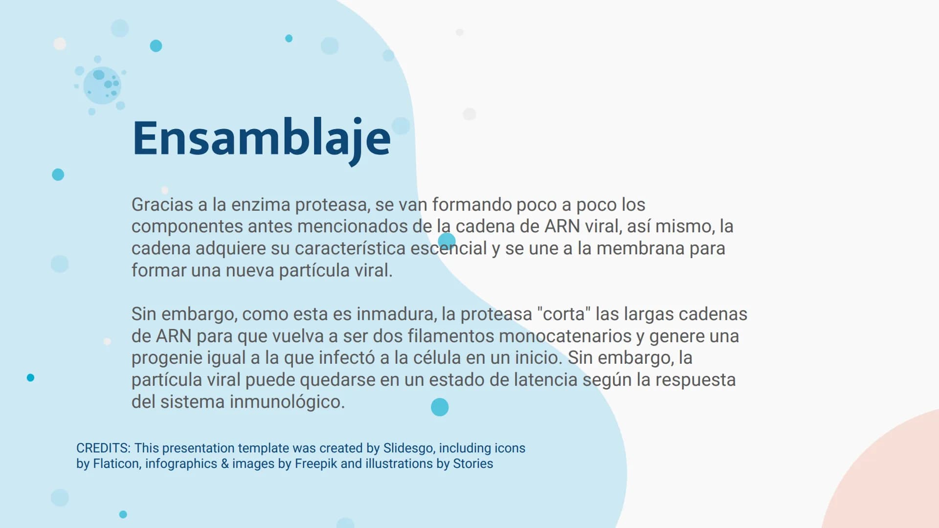 Replicación del virus
VIH ¿Qué es el VIH?
EI VIH es un virus de la familia
retrovidriae, que causa una infección
persistente. Por lo general