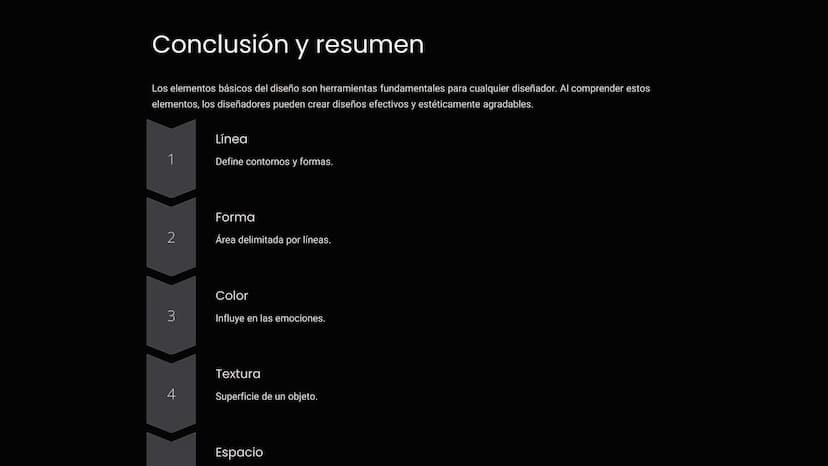 Elementos
básicos del
diseño
El diseño es un proceso creativo que involucra la organización de
elementos visuales para lograr un resultado e