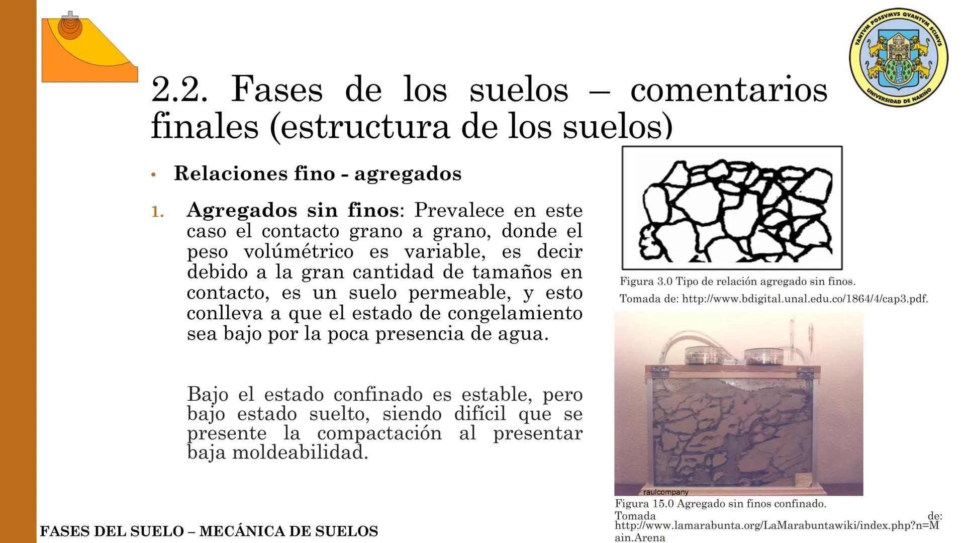 ESPECIALIZACIÓN EN
GEOTECNIA
MECANICA DE SUELOS
Capítulo 2.
Propiedades físicas del
suelo 2.1 – 2.2 Relaciones gravimétricas –
Fases de los 