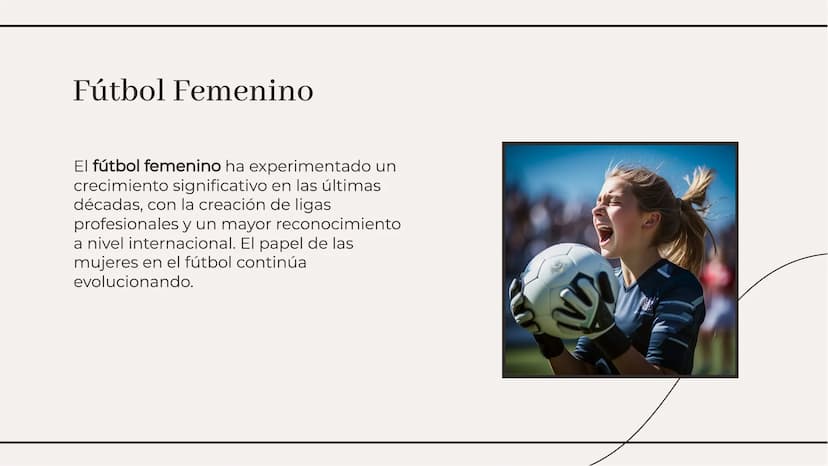 La Evolución del Fútbol
a lo largo de la Historia El fútbol ha experimentado una evolución significativa a lo largo de los años,
desde sus h