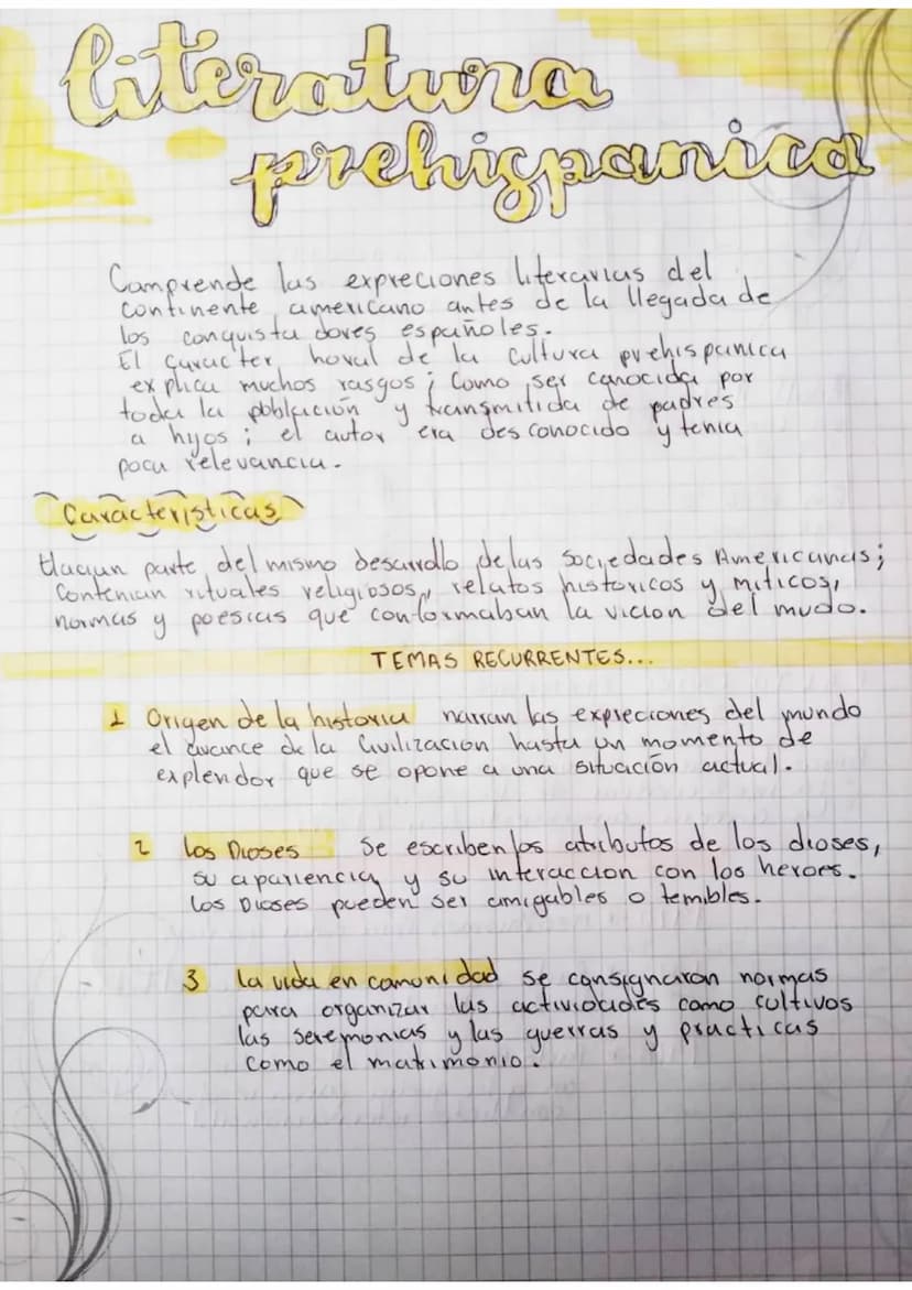 literatura
prehispanica
Comprende las expreciones literarias del
americano antes de la llegada
Continente
los conquista doves españoles.
de

