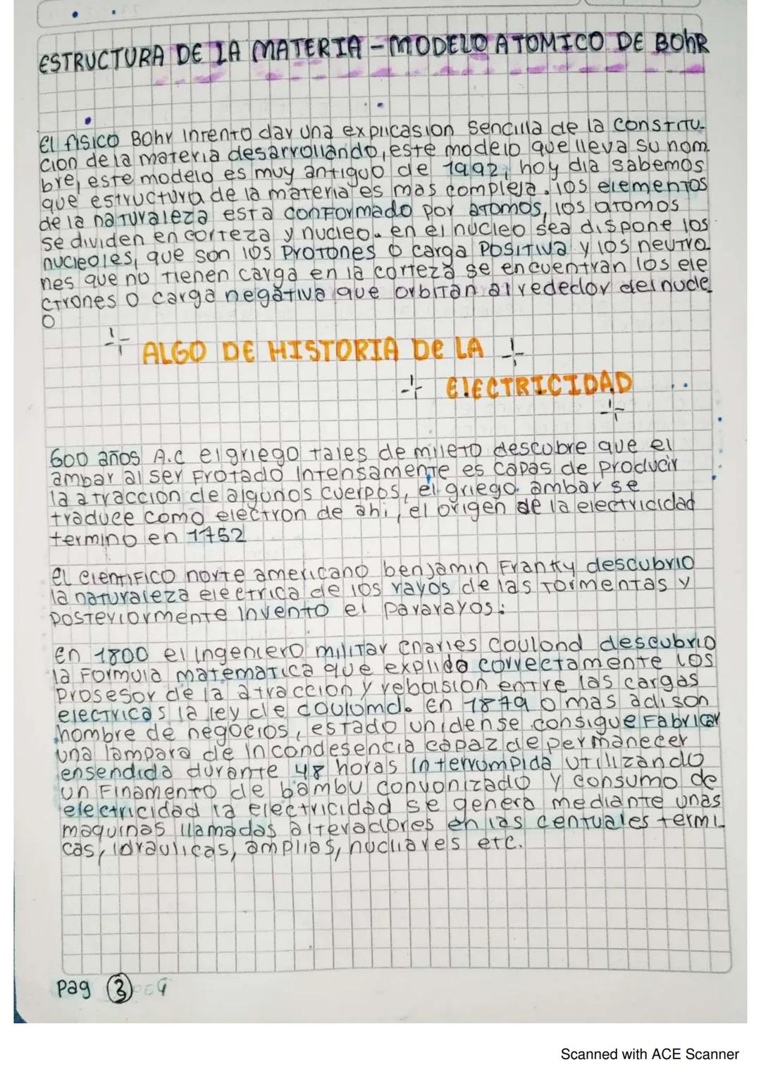 Para compren
der la electri-
Cidad debemos
Comprender la
eSTYUCTUva de
la materia y
los Fenomeno.
S asociados a
la carga elect
Yica Celectri