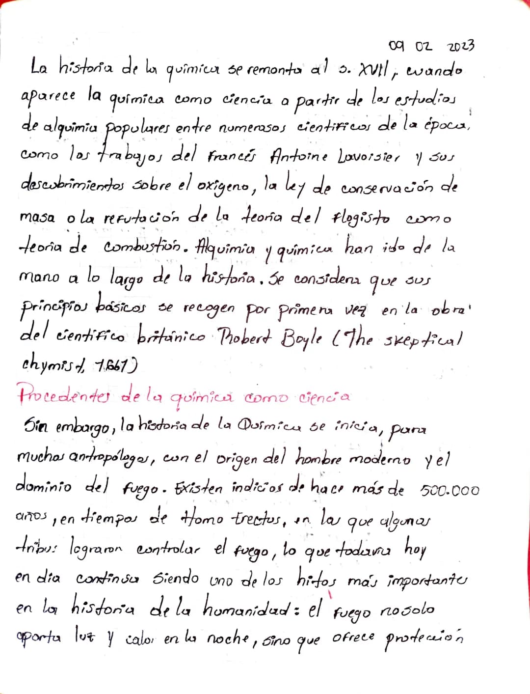 Química
0902 2023
Concepto: Es la ciencia que estudia la materia, su compost-
ción, su estructura, Sus
Propiedades,
Su transforma cion, y
fe