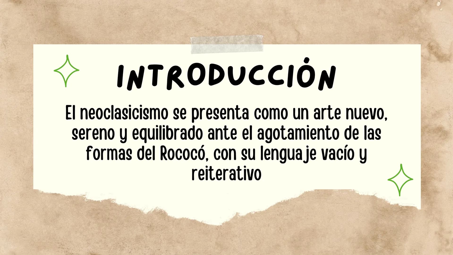 LITERATURA DEL
NEOCLASICISMO
Д
eeee ◇ INTRODUCCIÓN
El neoclasicismo se presenta como un arte nuevo,
sereno y equilibrado ante el agotamiento