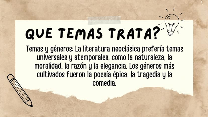 LITERATURA DEL
NEOCLASICISMO
Д
eeee ◇ INTRODUCCIÓN
El neoclasicismo se presenta como un arte nuevo,
sereno y equilibrado ante el agotamiento