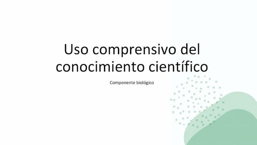 Ciencias
Naturales icfes v
mejor saber
COMPETENCIAS
COMPONENTES
La prueba evalúa tras
competencias por medio de
58 preguntas de selección
mú