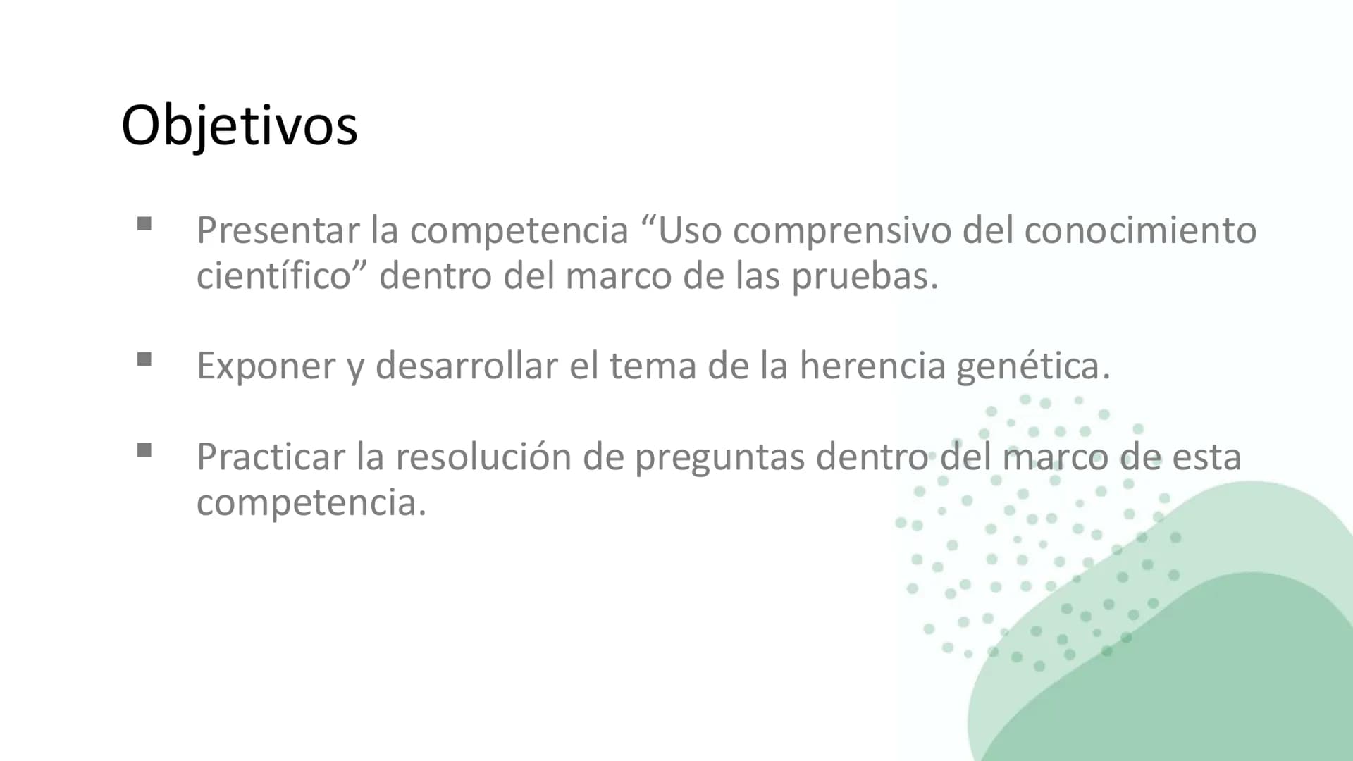 Ciencias
Naturales icfes v
mejor saber
COMPETENCIAS
COMPONENTES
La prueba evalúa tras
competencias por medio de
58 preguntas de selección
mú