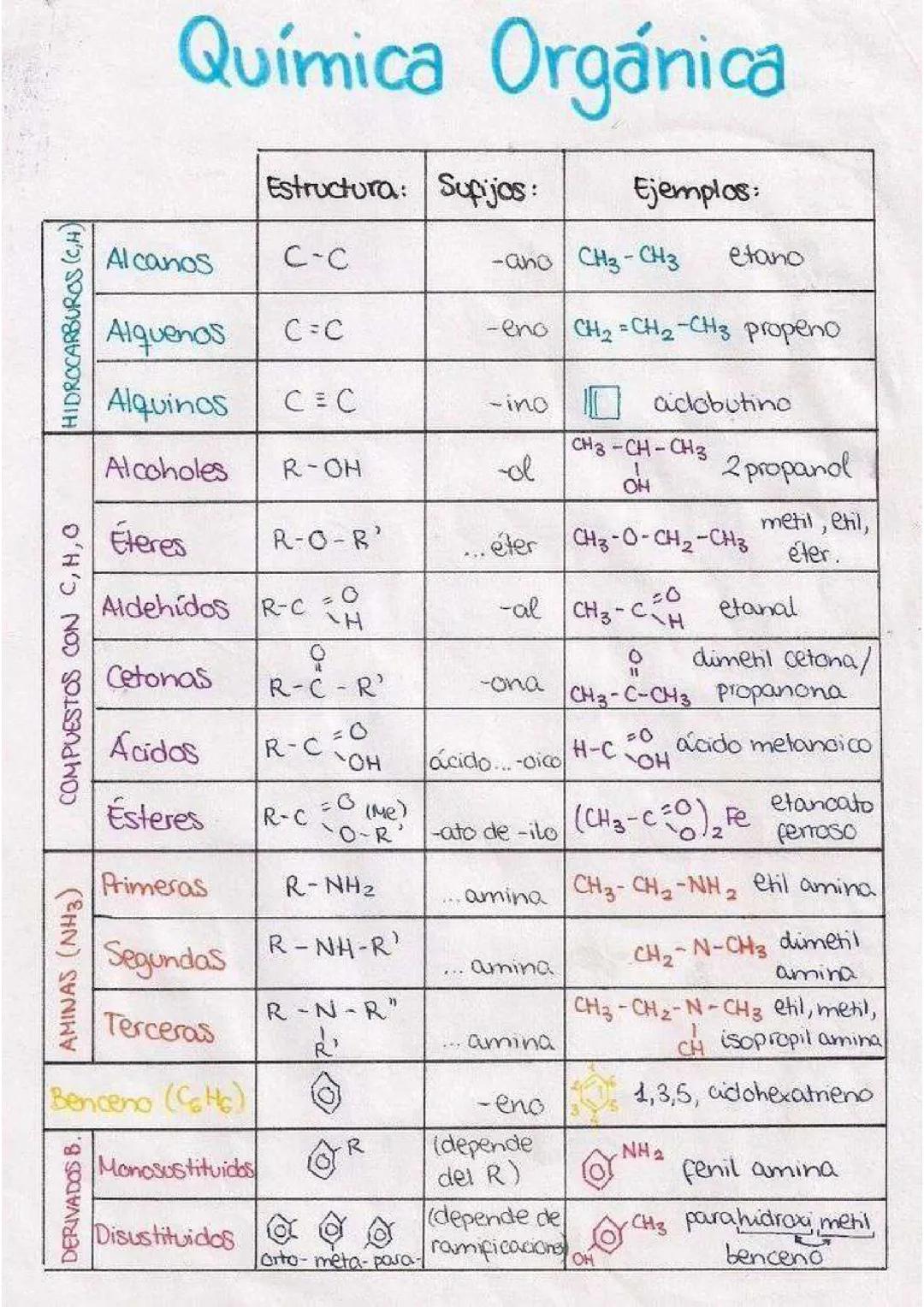 Principios Básicos y Ejemplos de Química Orgánica