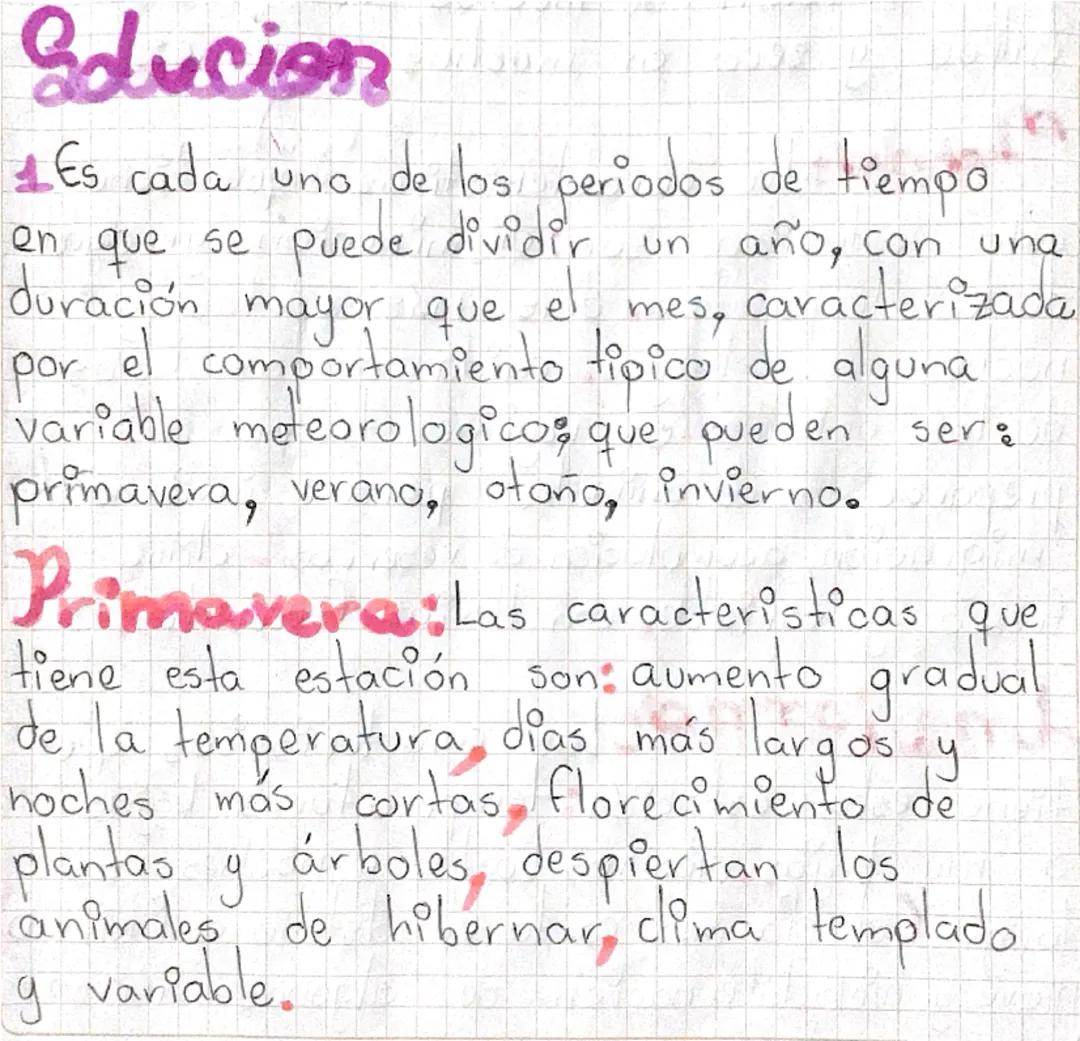 Las Estaciones del Año