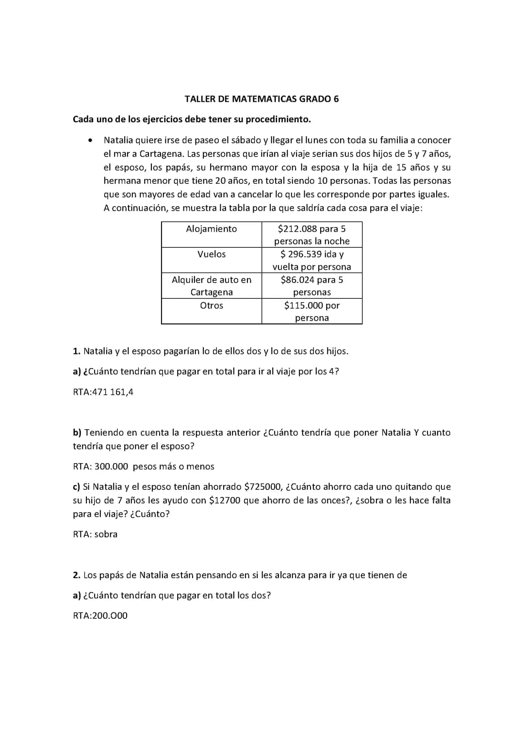 operaciones básicas