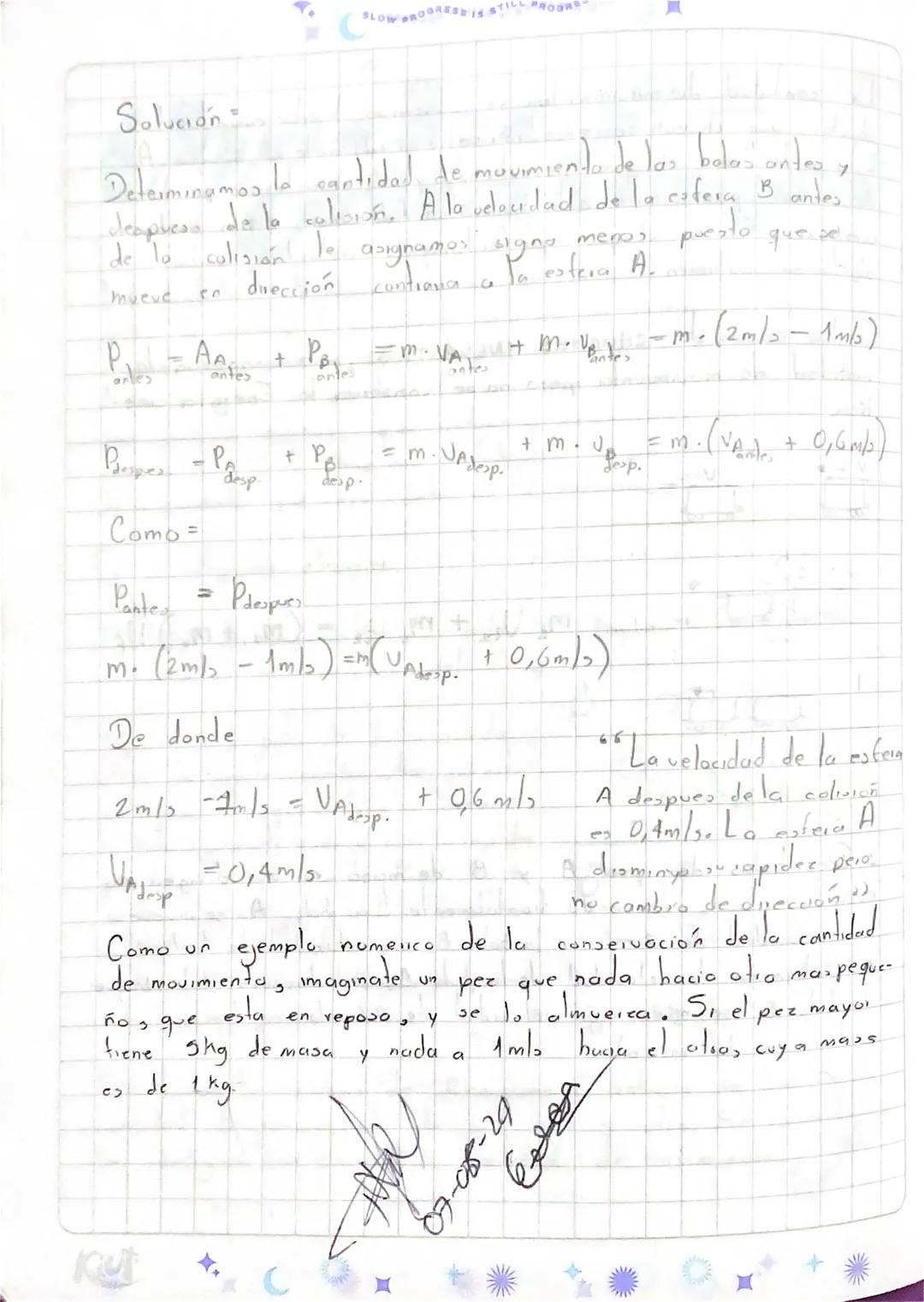 SLOW PROGRESS IS STILL PROGRESS
Cantidad
de
movimiento
Todos sabemos que
que a
92
31530
balon
sabemos
es
mas dificil detener
con la
oh
d
93
