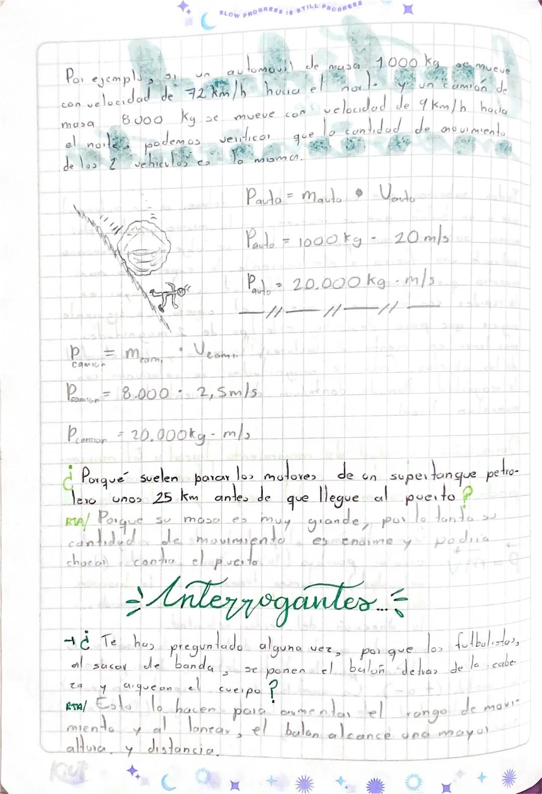 SLOW PROGRESS IS STILL PROGRESS
Cantidad
de
movimiento
Todos sabemos que
que a
92
31530
balon
sabemos
es
mas dificil detener
con la
oh
d
93

