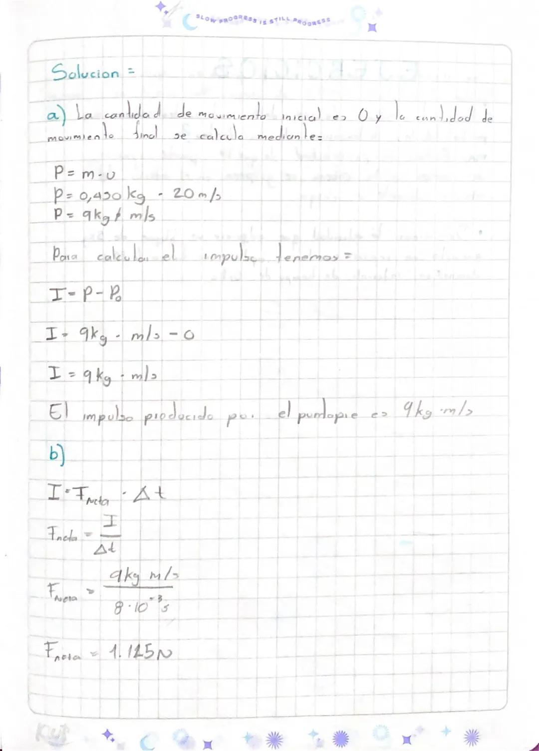 SLOW PROGRESS IS STILL PROGRESS
Cantidad
de
movimiento
Todos sabemos que
que a
92
31530
balon
sabemos
es
mas dificil detener
con la
oh
d
93
