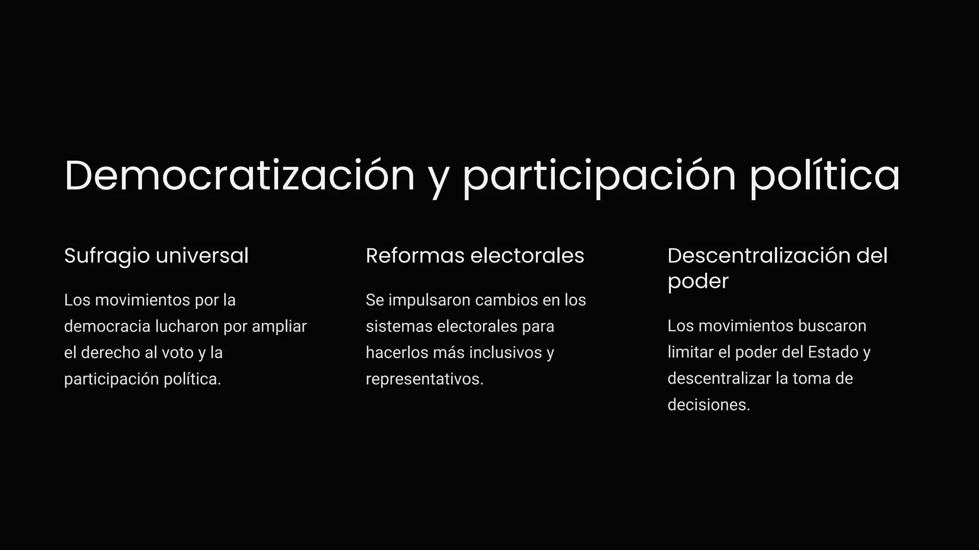 Movimientos
sociales y
políticos en el
siglo XIX

Los movimientos sociales y políticos del siglo XIX fueron
cruciales para impulsar la lucha
