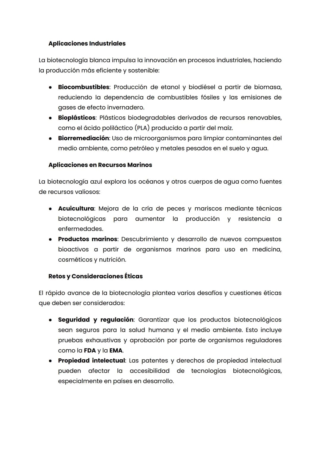 Biotecnología y sus Aplicaciones
La biotecnología es un campo multidisciplinario que combina principios de
biología, química, física, ingeni