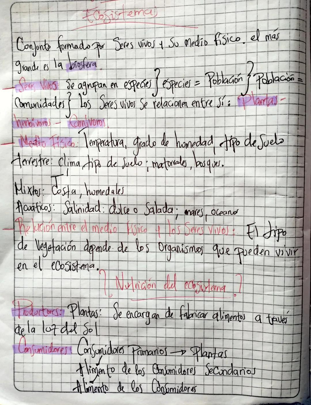bristemas
Conjonte formado por Seres vivos + Su medio fisico, el más
grande es la biosfera
Vives. Se agrupan en especies especies = Població