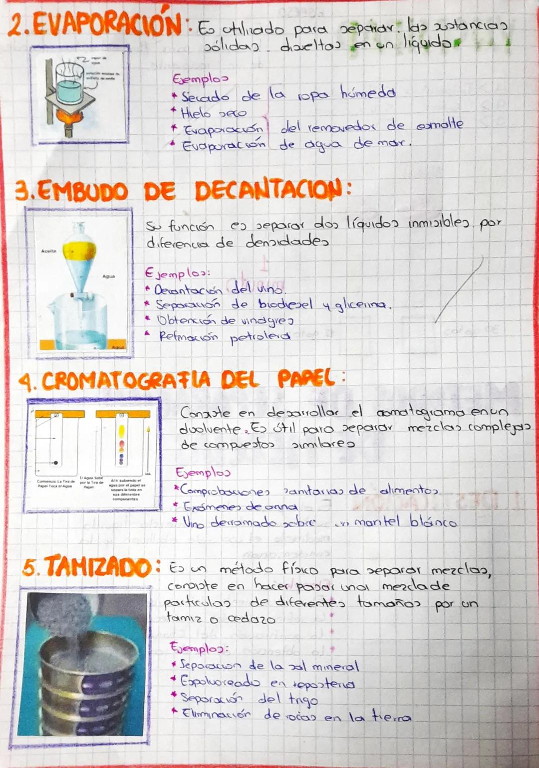 METODOS DE SEPARACION
DE MEZCLAS
1. DESTILACIÓN: Es el proceso de separar las
sustancias de uno mezclo liquido
mediante el u
condenación
Eje