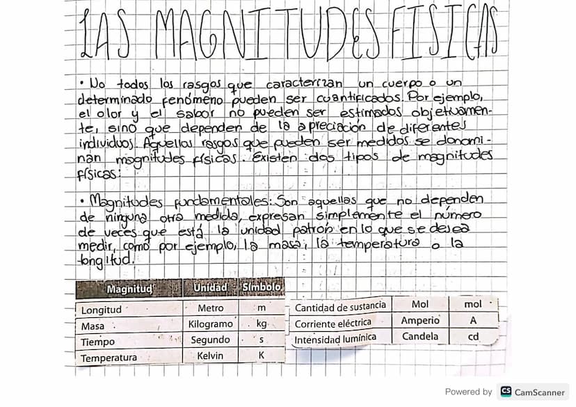 LAS MAGNITUDES FISICAS
•
No todos los rasgos que caracterizan un cuerpo o un
determinado fenómeno pueden ser cuantificados. Por ejemplo,
el 