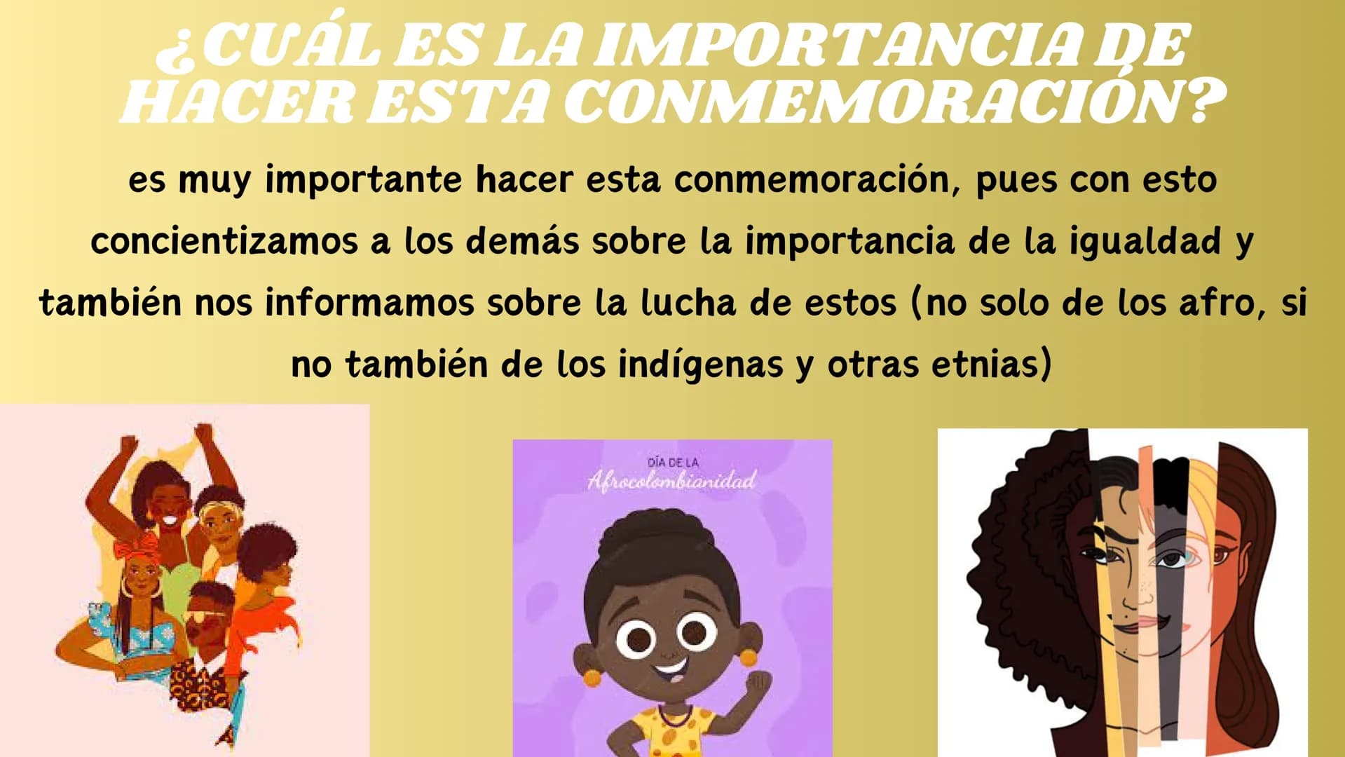 CULTURA
AFROCOLOMBIANĄ
LO QUE DEBES SABER!
GIRL Quienes son los
afrocolombianos?
Este termino se usa para
referirnos a las personas que son
