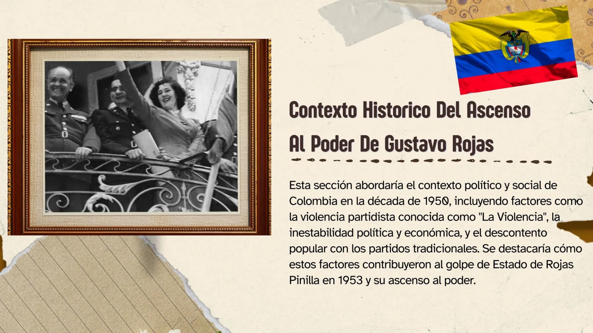 Gustavo Rojas
Pinilla
Gustavo Rojas Pinilla fue un militar y político colombiano que gobernó
como presidente de Colombia desde 1953 hasta 19