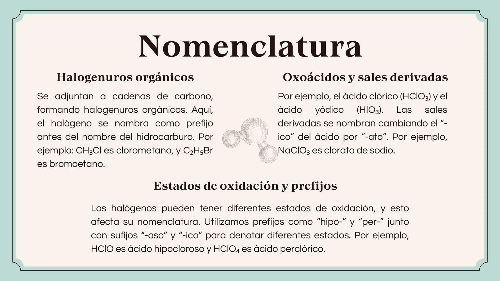 HALÓGENOS ¿Que son?
Se les llama halógenos a los seis elementos
químicos que se encuentran en el grupo 17
(VIIA) de la tabla periódica. Esto