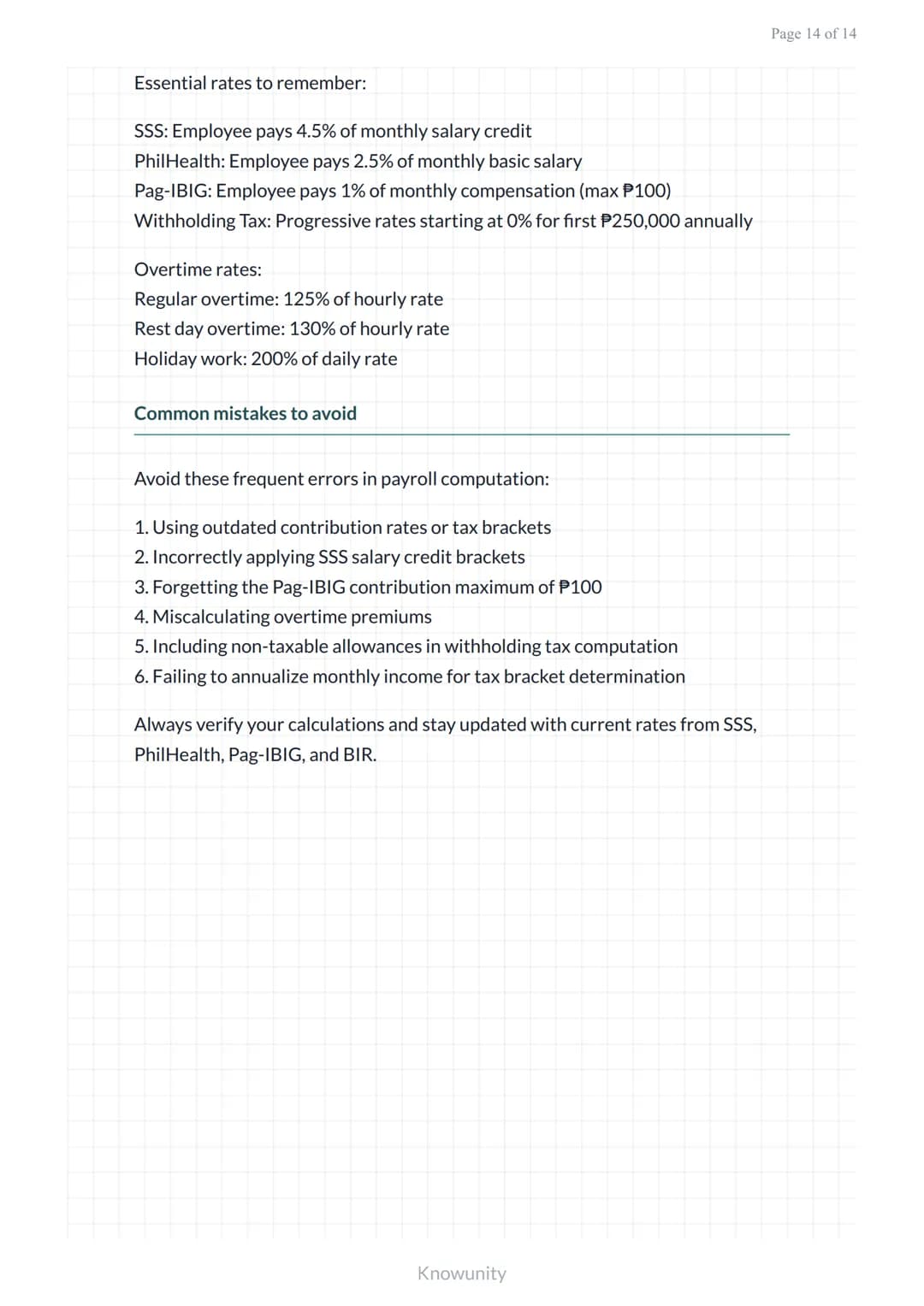 Payroll and Compensation: Gross and Net Pay Computation
Learn to calculate gross pay, deductions, and net pay for
employees
What you'll lear
