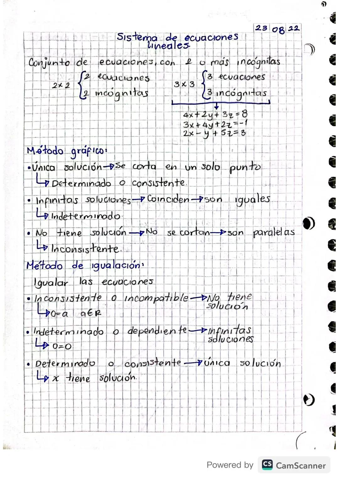 Sistema de ecuaciones lineales 