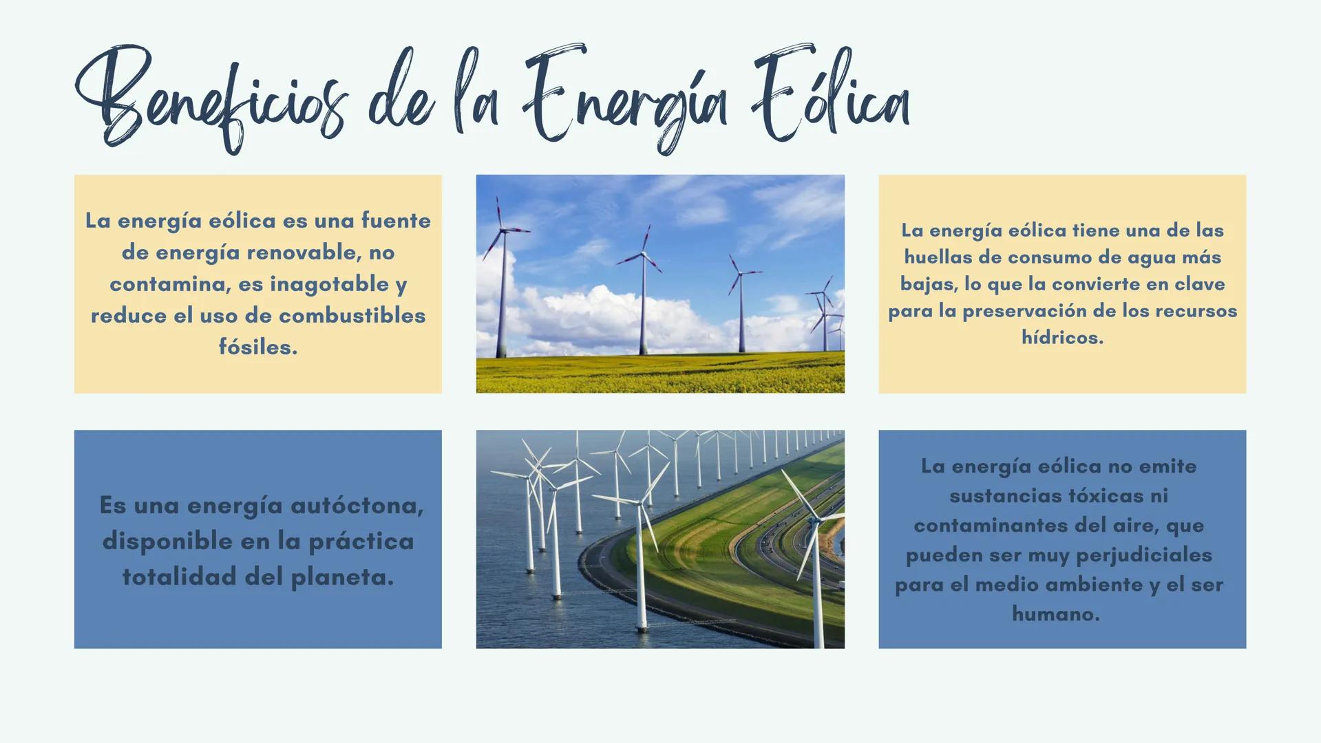 # Energía Eólica # ¿Qué es la energía eólica?

¿Recuerdas a Don Quijote de La
Mancha y los molinos de viento?
Bien, pues esos molinos de vie