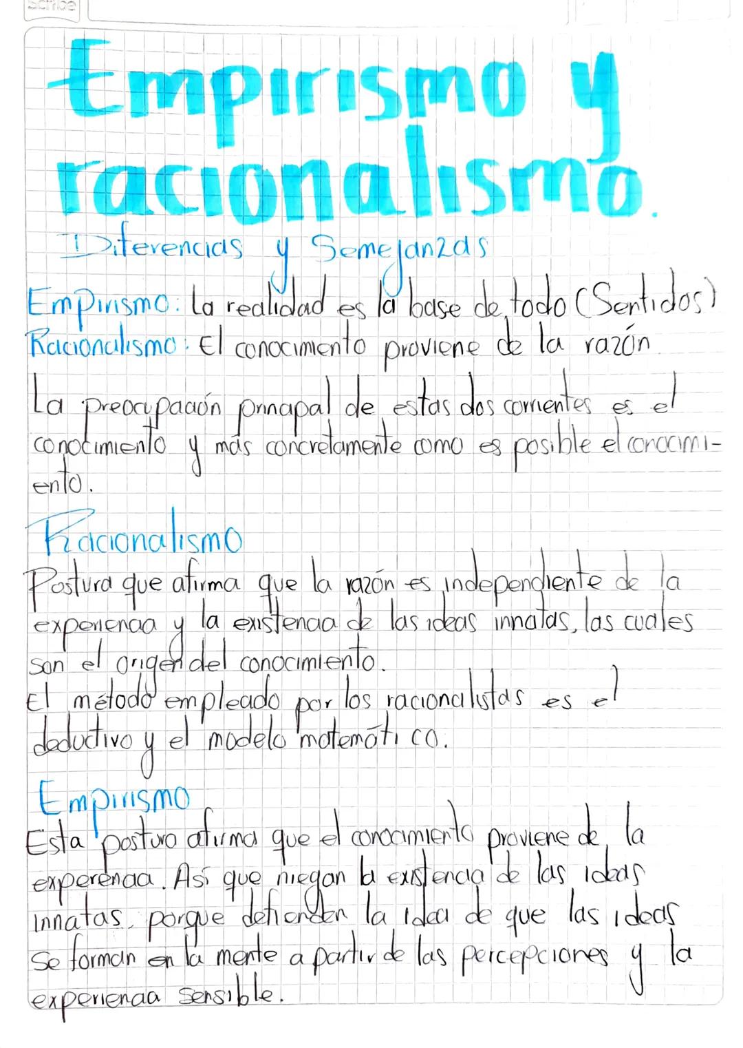 ¿Qué es el
tacionalismo?
El racionalismo
es una comente filosófica
que
ис
centía el
papel de la razón en la adquisición del conocimiento. Co