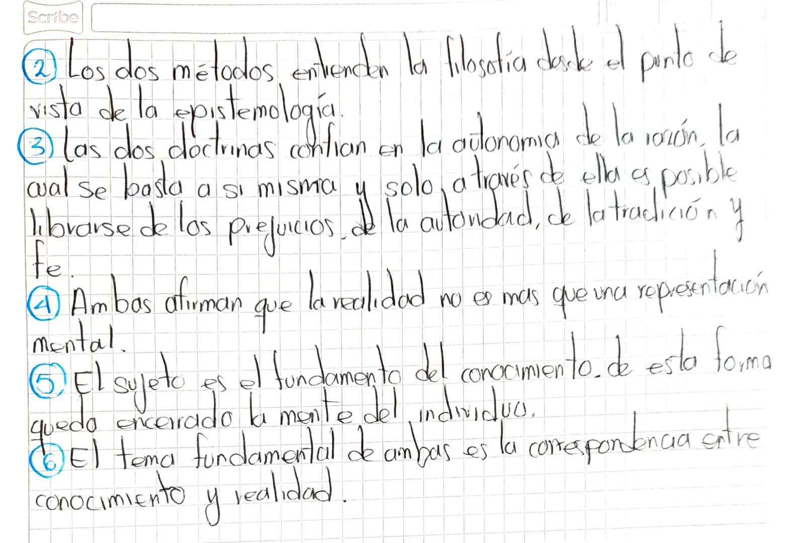 ¿Qué es el
tacionalismo?
El racionalismo
es una comente filosófica
que
ис
centía el
papel de la razón en la adquisición del conocimiento. Co