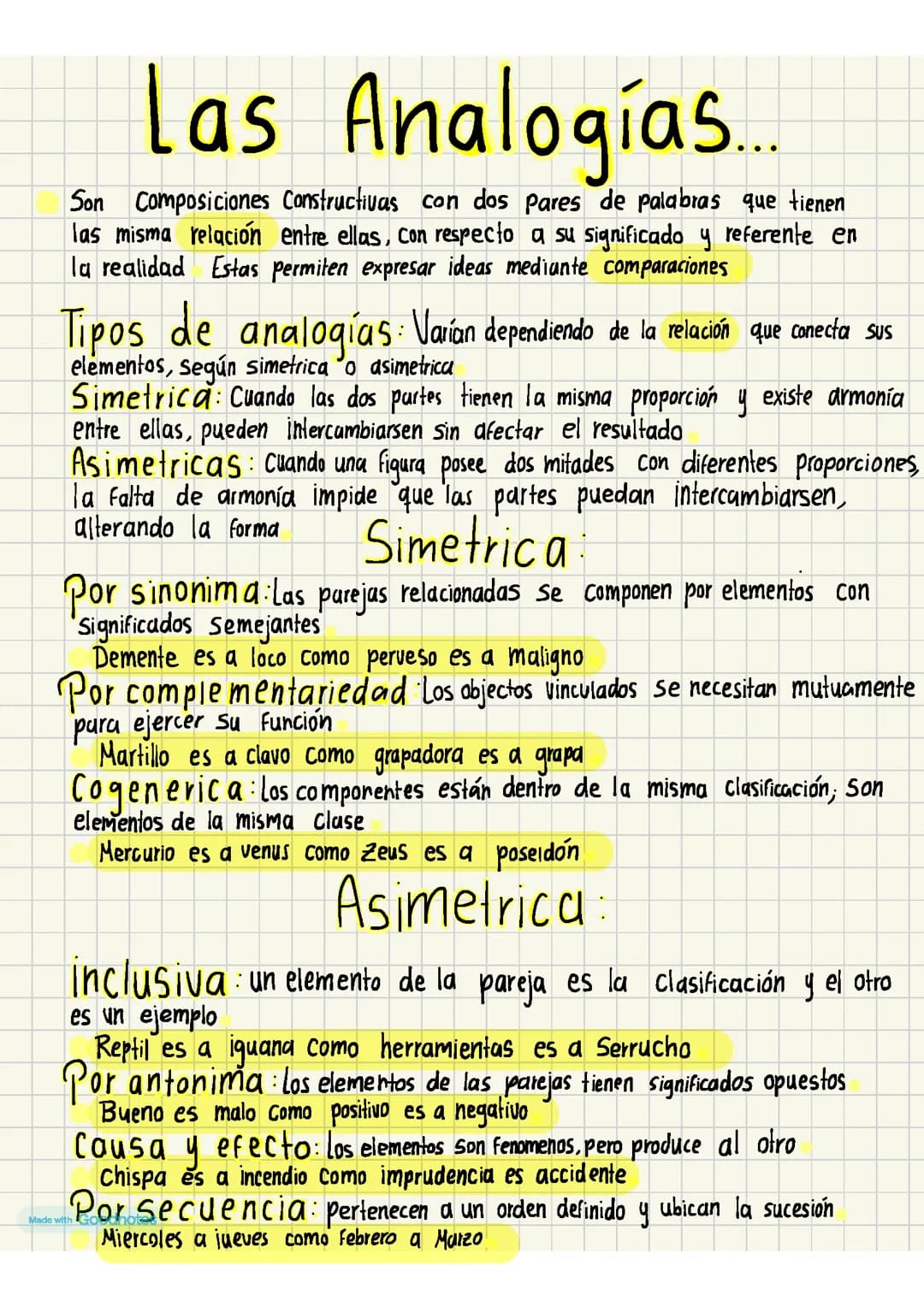 Las Analogías 