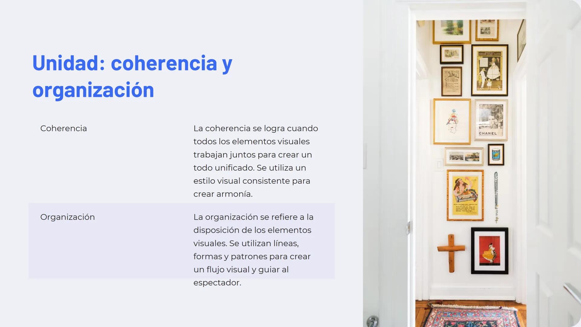 Introducción a los
principios de
composición
La composición es la organización de los elementos
visuales en una obra de arte. Es un proceso 