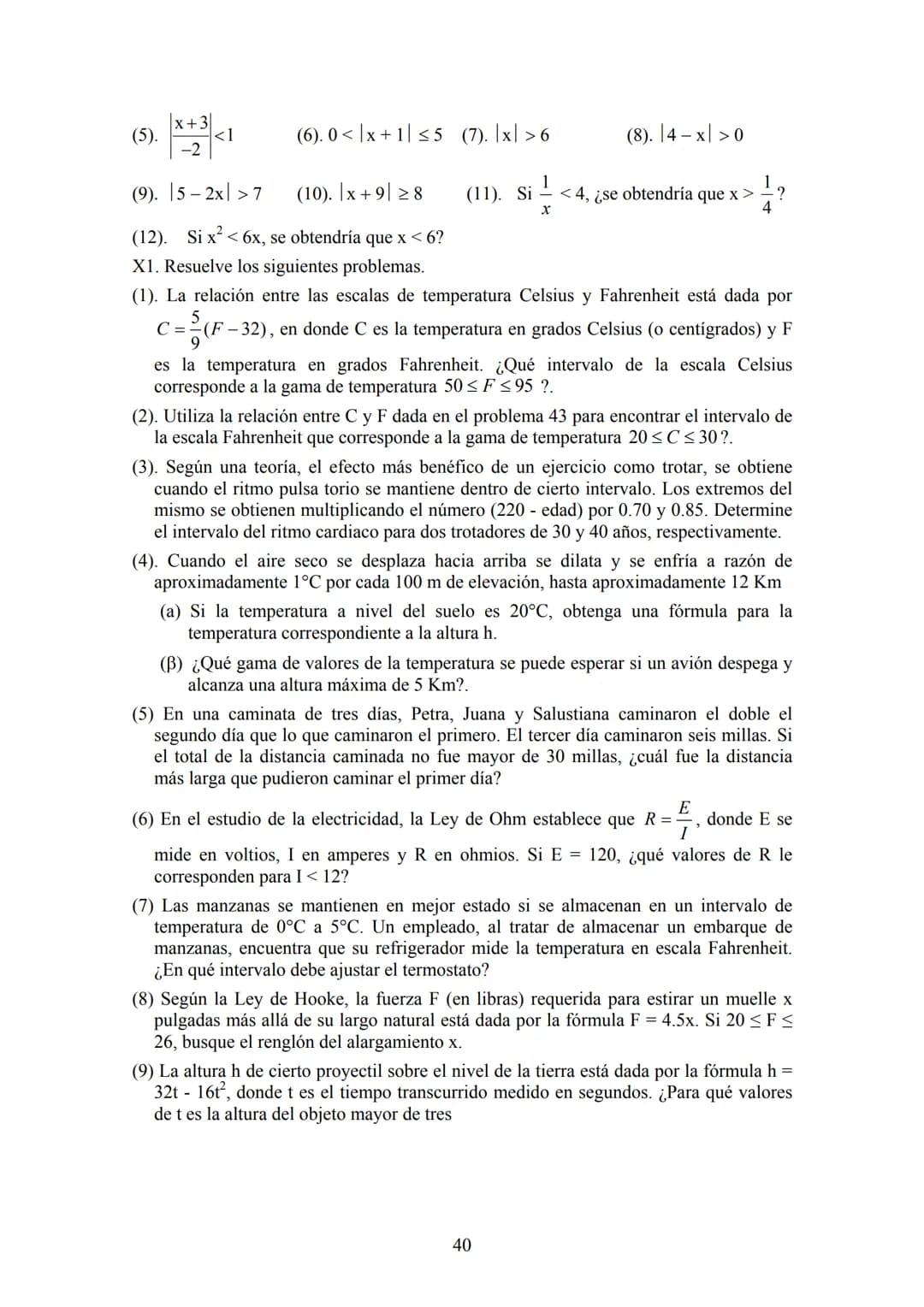 Contenido
Desigualdades
I. Desigualdades..
0. Introducción......
1. Propiedades de las desigualdades.
2. Intervalos..........
3. Problemas d