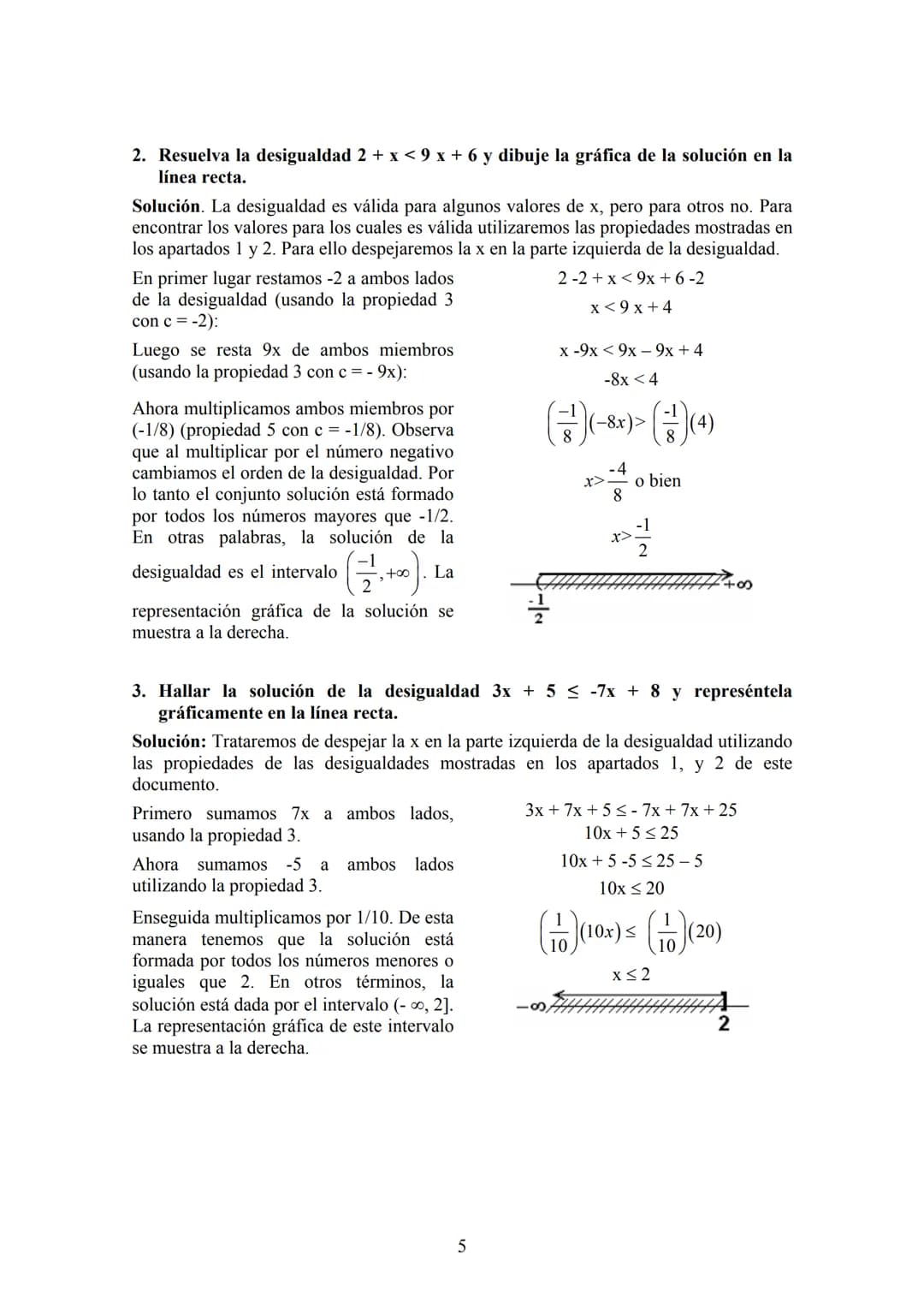 Contenido
Desigualdades
I. Desigualdades..
0. Introducción......
1. Propiedades de las desigualdades.
2. Intervalos..........
3. Problemas d