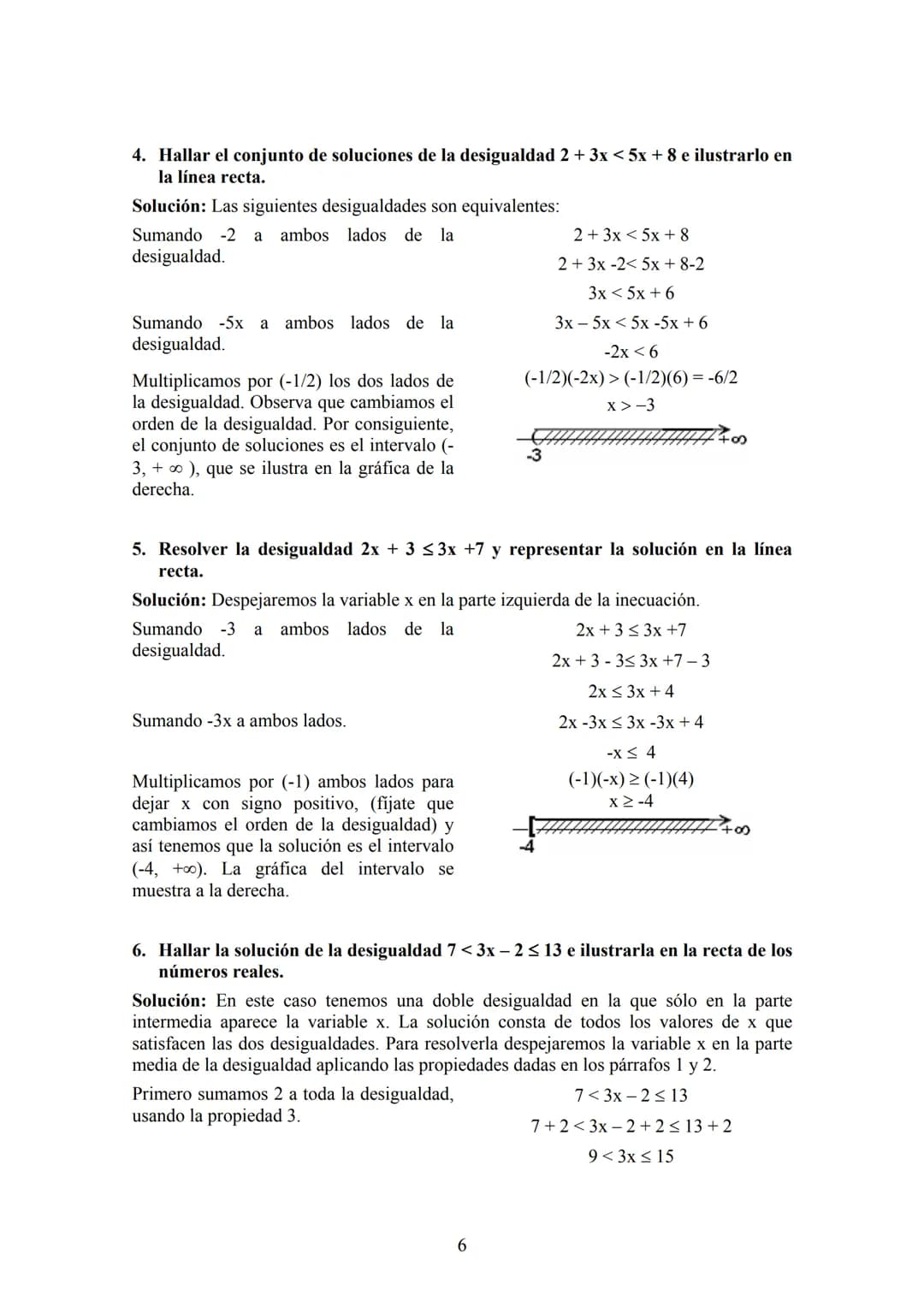 Contenido
Desigualdades
I. Desigualdades..
0. Introducción......
1. Propiedades de las desigualdades.
2. Intervalos..........
3. Problemas d