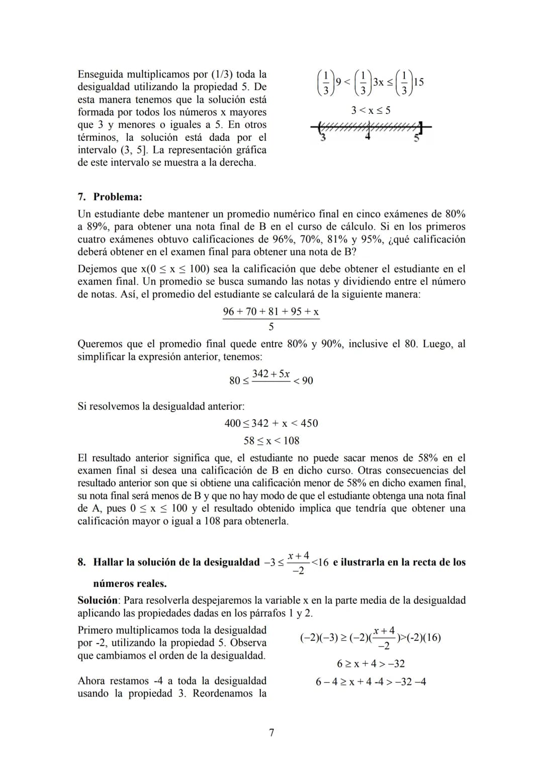 Contenido
Desigualdades
I. Desigualdades..
0. Introducción......
1. Propiedades de las desigualdades.
2. Intervalos..........
3. Problemas d