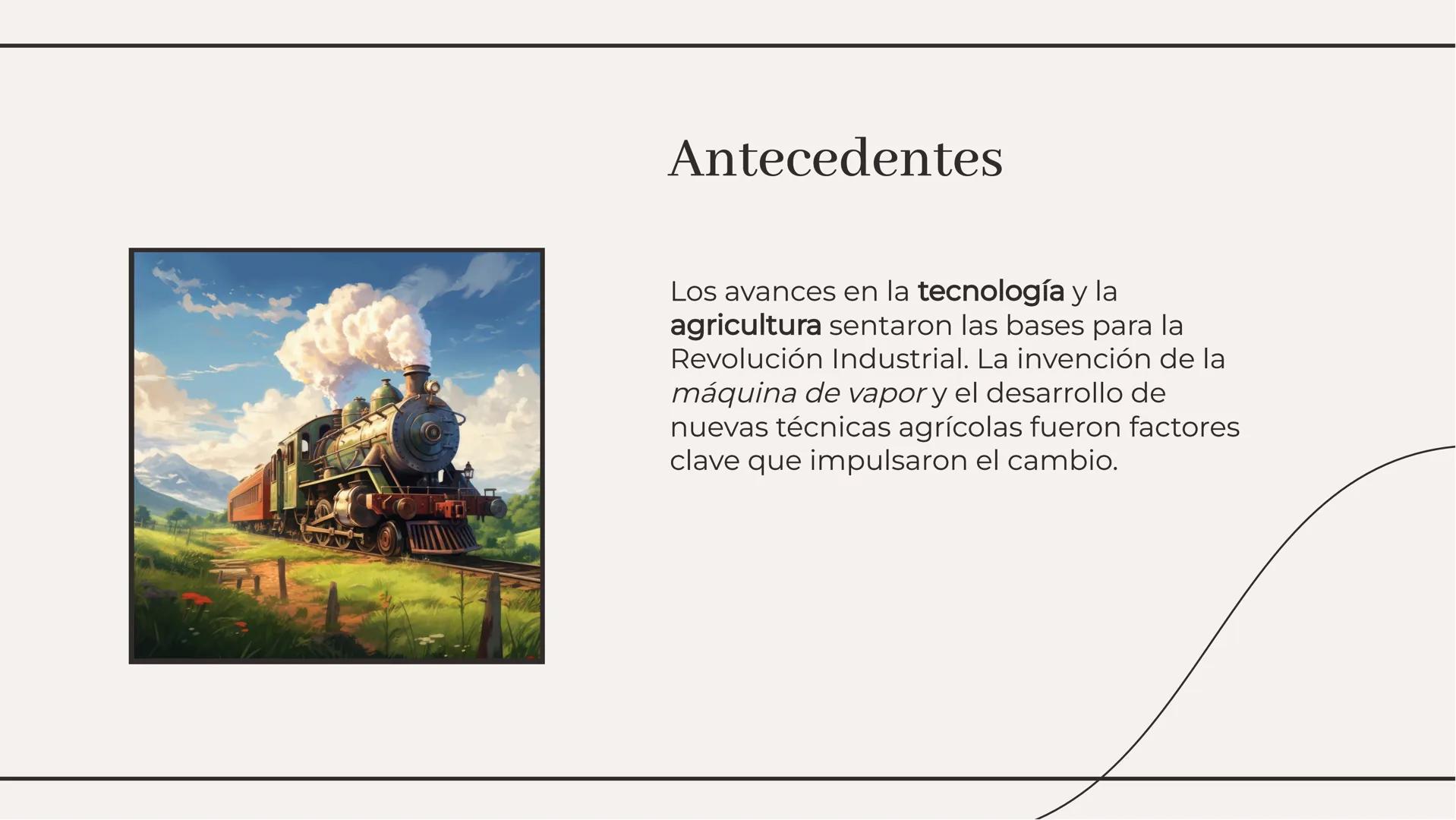 La Revolución Industrial:
Transformación de la Sociedad La Revolución Industrial fue un periodo de gran cambio que transformó la
sociedad a 