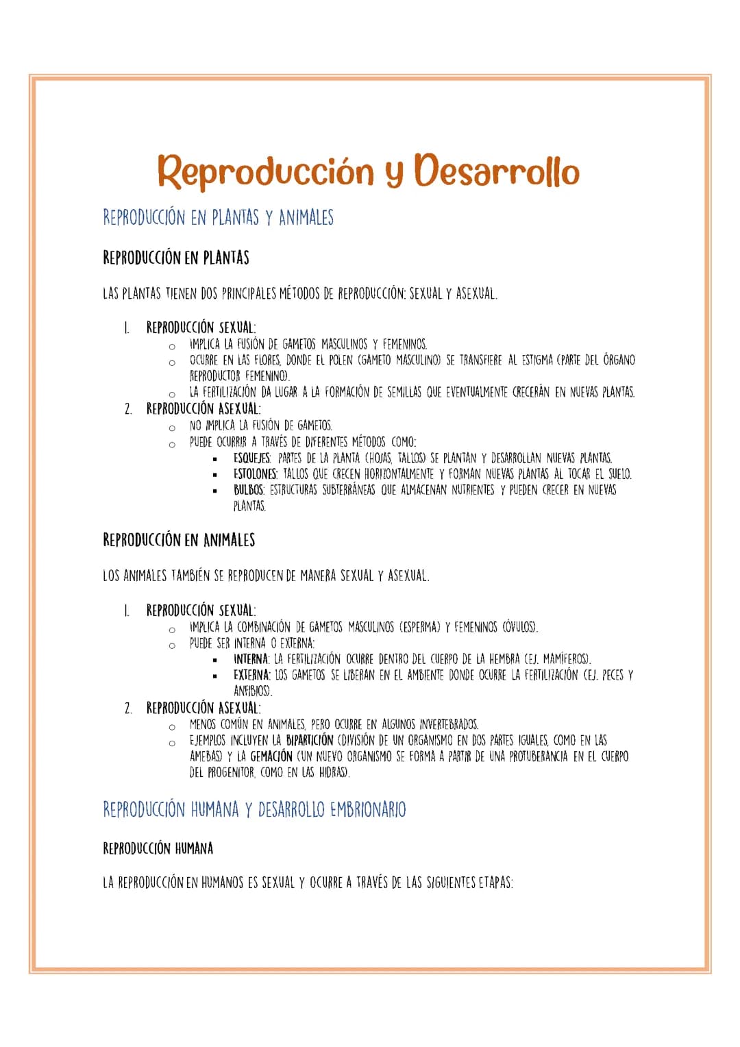 Reproducción y Desarrollo