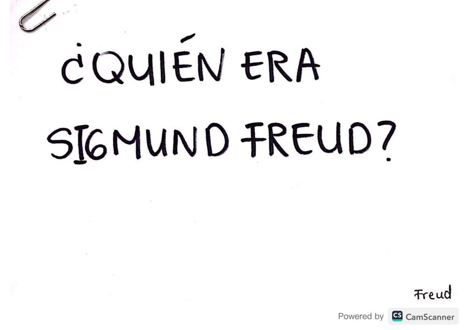 ¿QUIÉN ERA

SIGMUND FREUD? → Nació en República Checa. en 1856 → Era Judio.
→ Vivió casi toda su vida en Vienna
→ Sc especializó en NEUROLOG