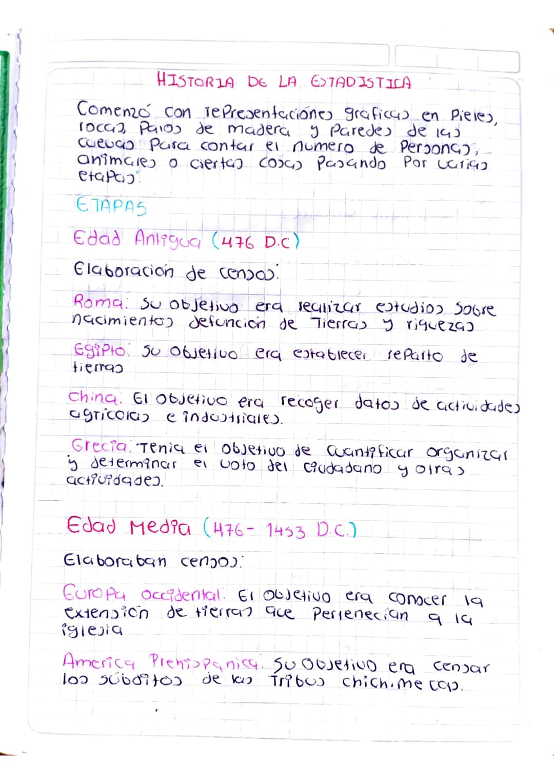 Historia de la estadística