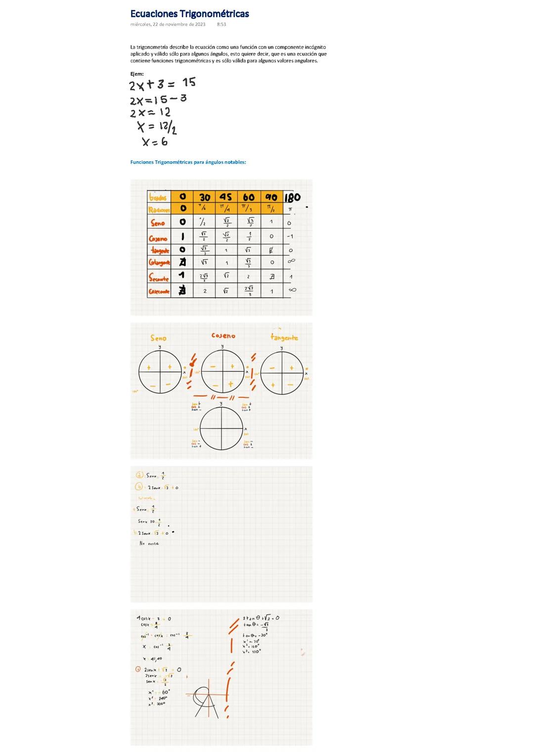 Ecuaciones Trigonometricas