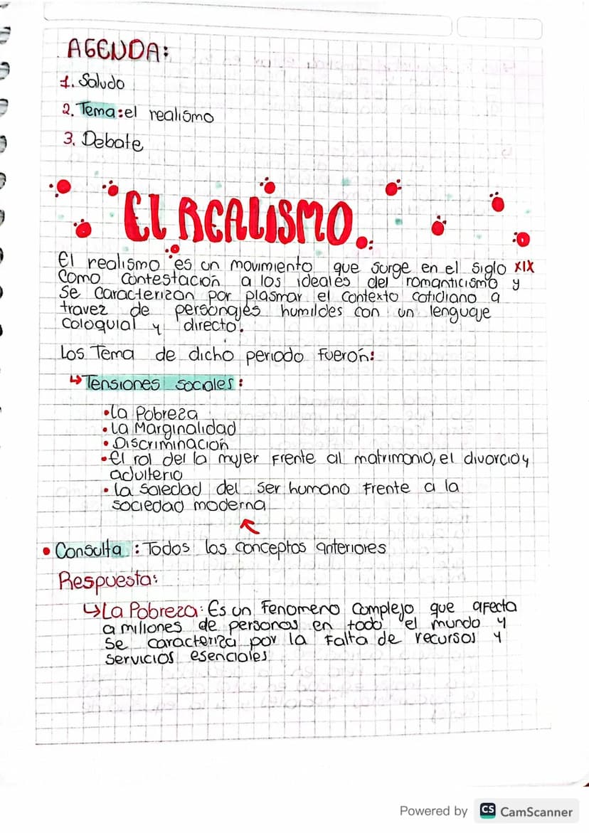 9
AGENDA
1. Saludo
2. Tema:el realismo
3. Debate
*CL REALISMO.
El realismo es un movimiento que surge en el siglo XIX
Como Contestacion a lo