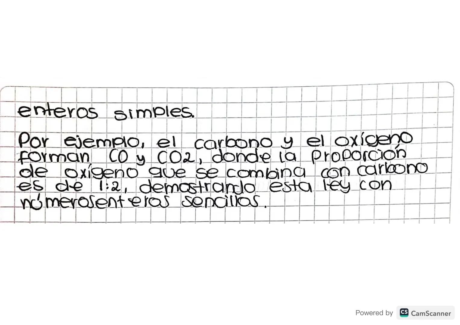 Proporciones derinidas.

Propuesta por Joseph Proust a finales
de 1790, afirma que los compuestos
químicos siempre se forman de
elementos en