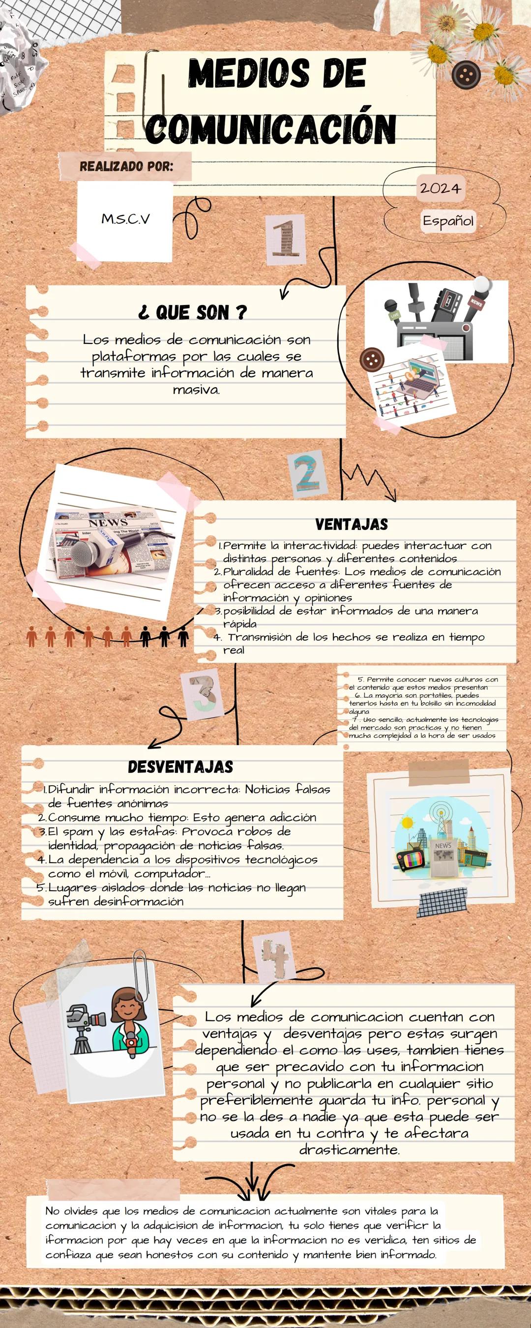 # MEDIOS DE
# COMUNICACIÓN

REALIZADO POR:

MS.C.V

¿QUE SON ?

Los medios de comunicación son
plataformas por las cuales se
transmite infor