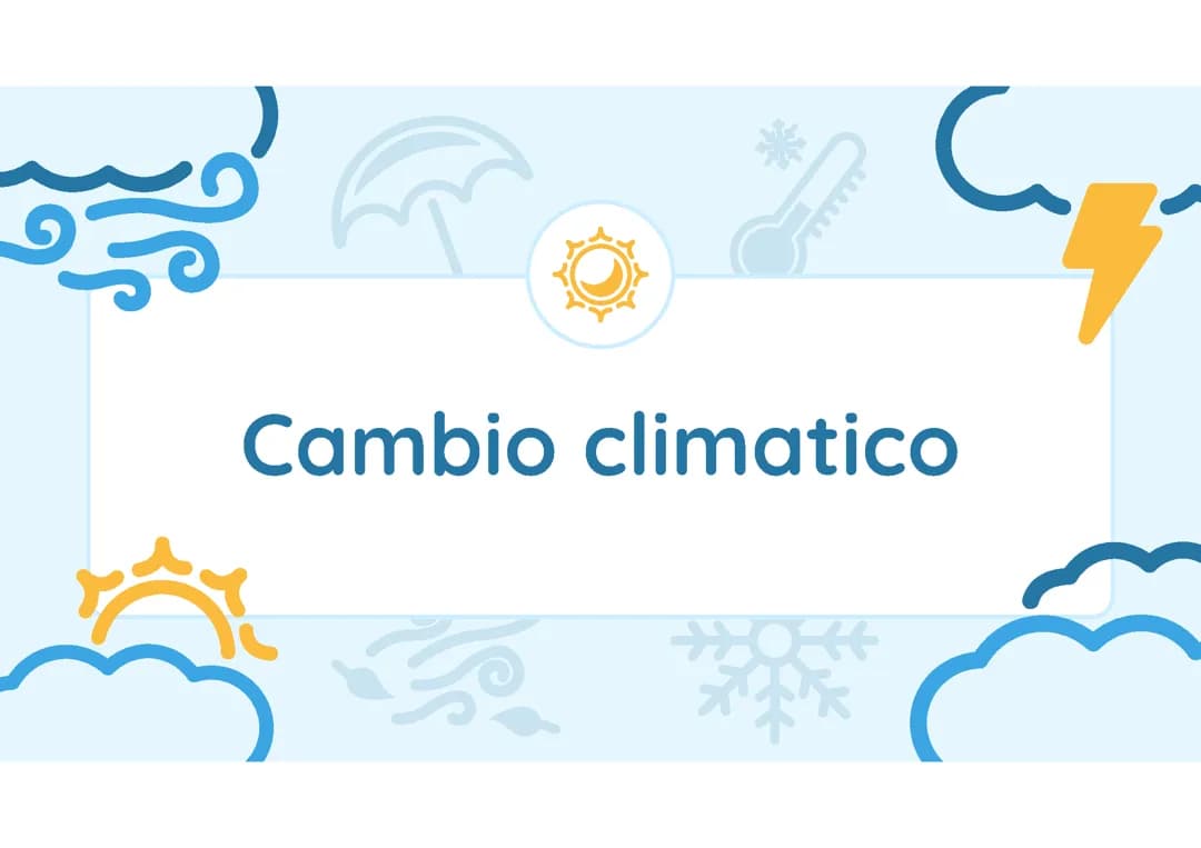 Cambio climatico
