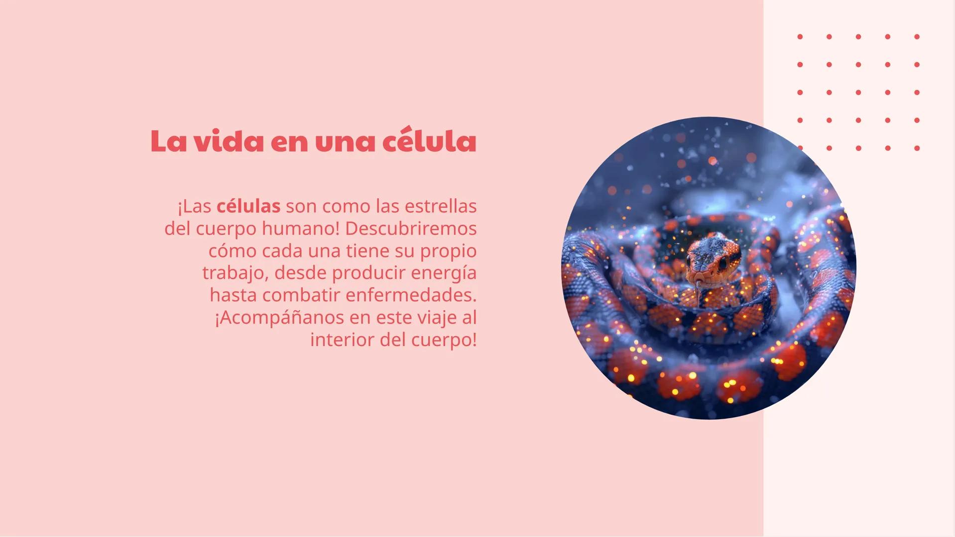 ¡La fiesta de las
células y tejidos! ¡Bienvenidos a la fiesta!
¡Prepárense para un viaje emocionante a través
del mundo de las células y tej