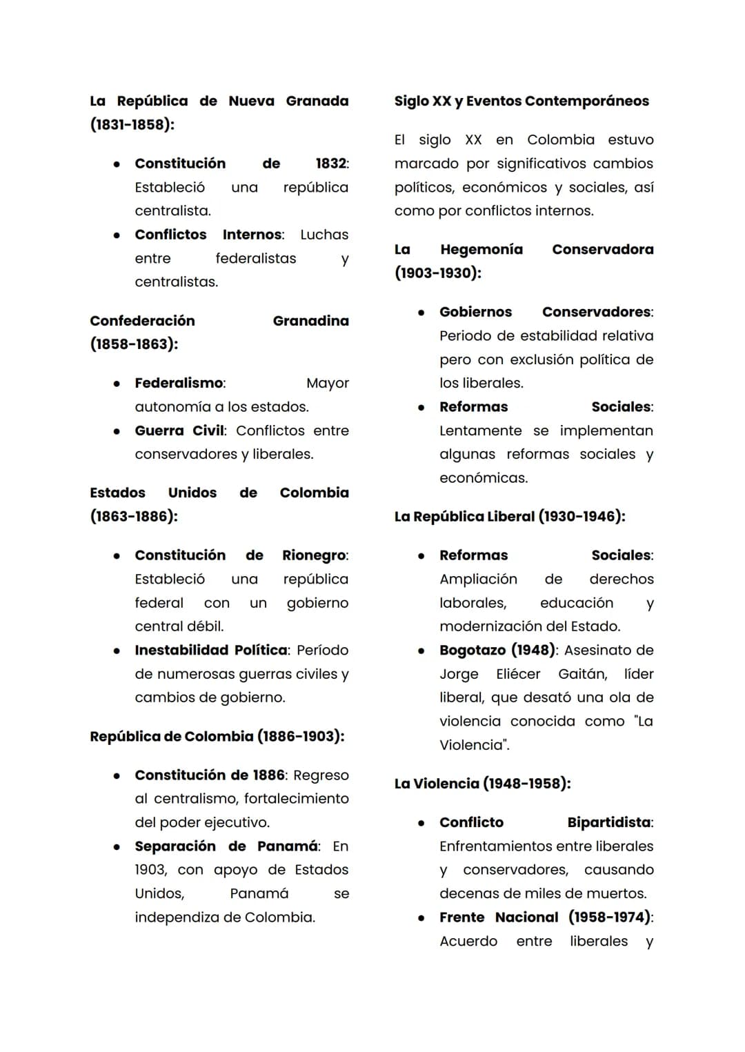 Historia de Colombia: puntos
claves para el examen corte II
Época Precolombina
Antes de la llegada de los europeos,
el territorio que hoy co